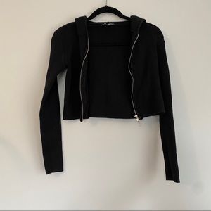Brandy Melville Black Double Zipper Jacket